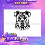 Free Powerful Canine Head Free Detailed Vector Dog Heads Free SVG - Instant Download