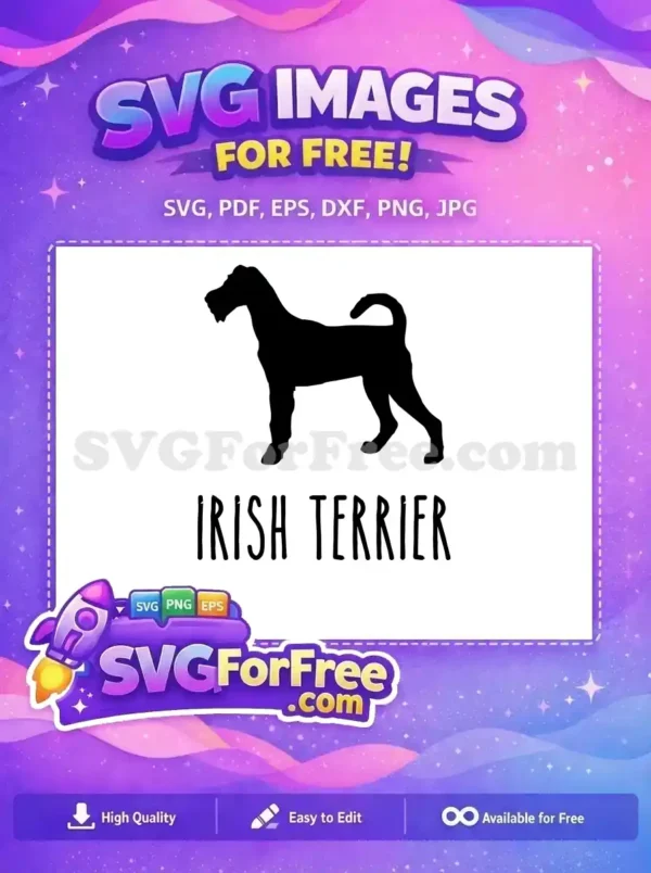 Free Black Irish Terrier Profile Free Loyal Companion Dog Lovers Free SVG Free Black Irish Terrier Profile Free Loyal Companion Dog Lovers Free SVG