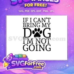 Free Black Bold Quote Free Paw Print Design Dog Lovers Free SVG