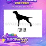 Free Black Pointer Silhouette Free Hunting Dog Lovers Free SVG - Instant Download