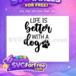 Free Dog Paw Free Heart Dog Lovers Free SVG 5 - Instant Download