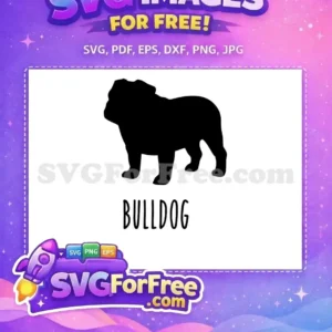 Free Bulldog Silhouette Free Loyal Pet Dog Lovers Free SVG