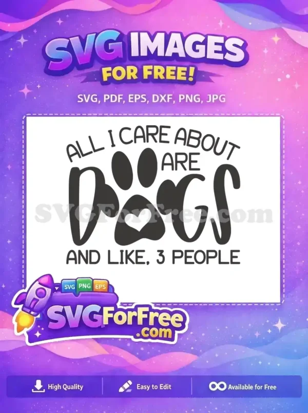 Free Heart Paw Free Funny Dog Quote Dog Lovers Free SVG