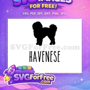 Free black Havanese Free dog silhouette Dog Lovers Free SVG Free black Havanese Free dog silhouette Dog Lovers Free SVG