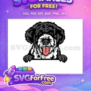 Free Black White Free Happy Dog Peeker Vector Free SVG Free Black White Free Happy Dog Peeker Vector Free SVG