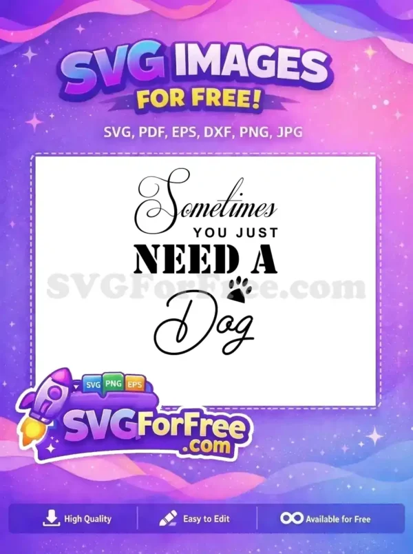Free Script Quote Free Paw Print Dog Lover Free SVG Free Script Quote Free Paw Print Dog Lover Free SVG