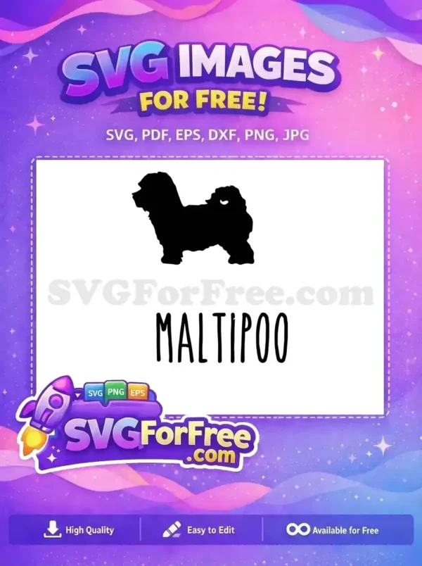 Free Cute Maltipoo Free Fluffy Puppy Dog Quotes Free SVG