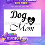 Free Black Script Free Heart Paw Dog Quotes Free SVG - Instant Download