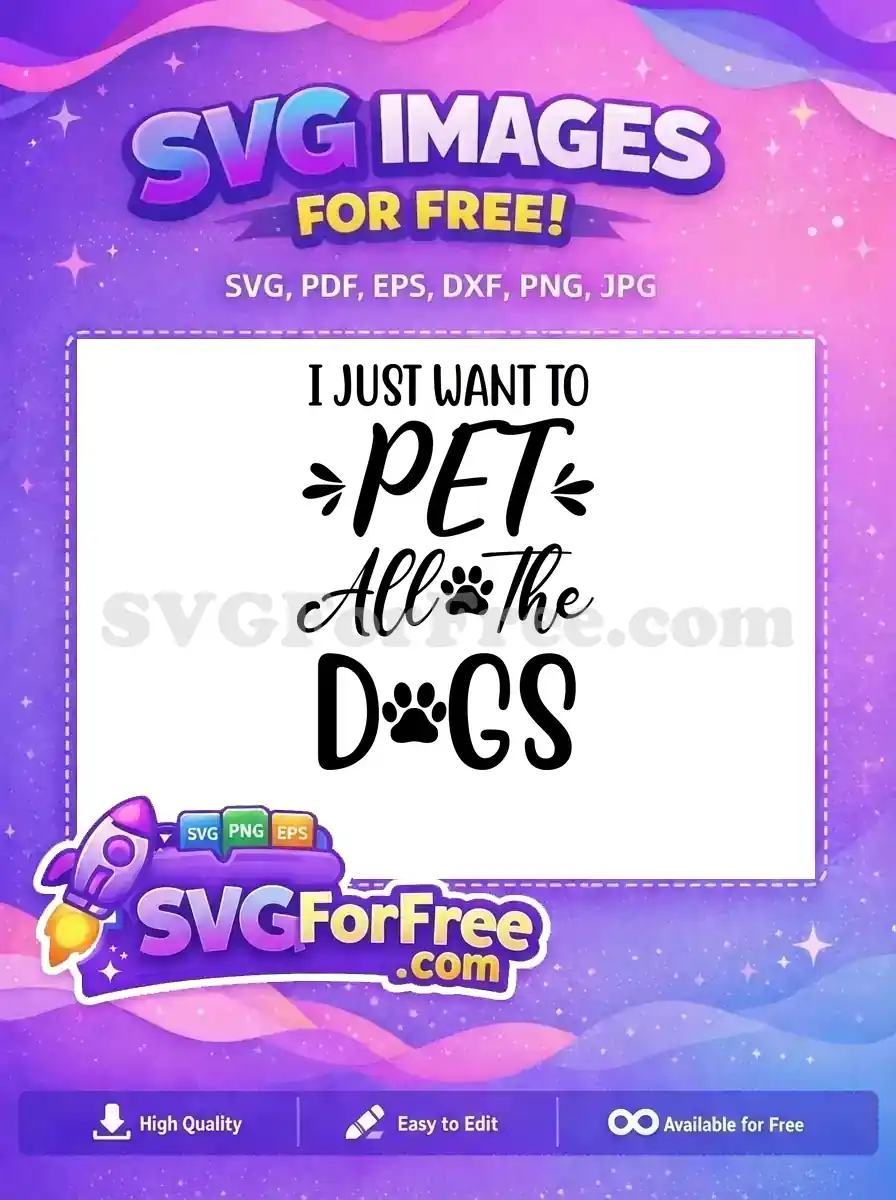 Free Black Paw Print Free Dog Quote Script Pet Lover Design Free SVG