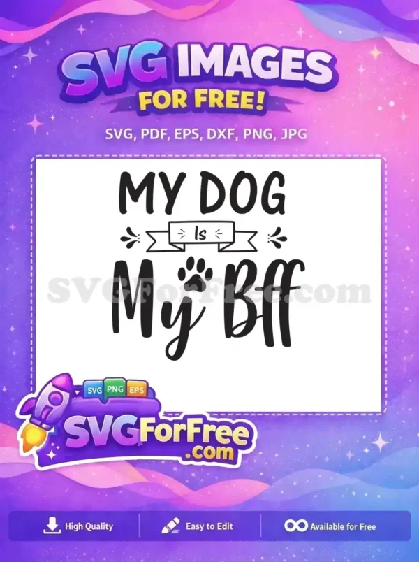 Free Black Script Text Free Paw Print Design Dog Quotes SVG Free SVG