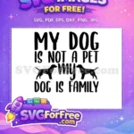 Free Black Dog Silhouettes Free Heartfelt Family Quote Dog Quotes Free SVG - Instant Download