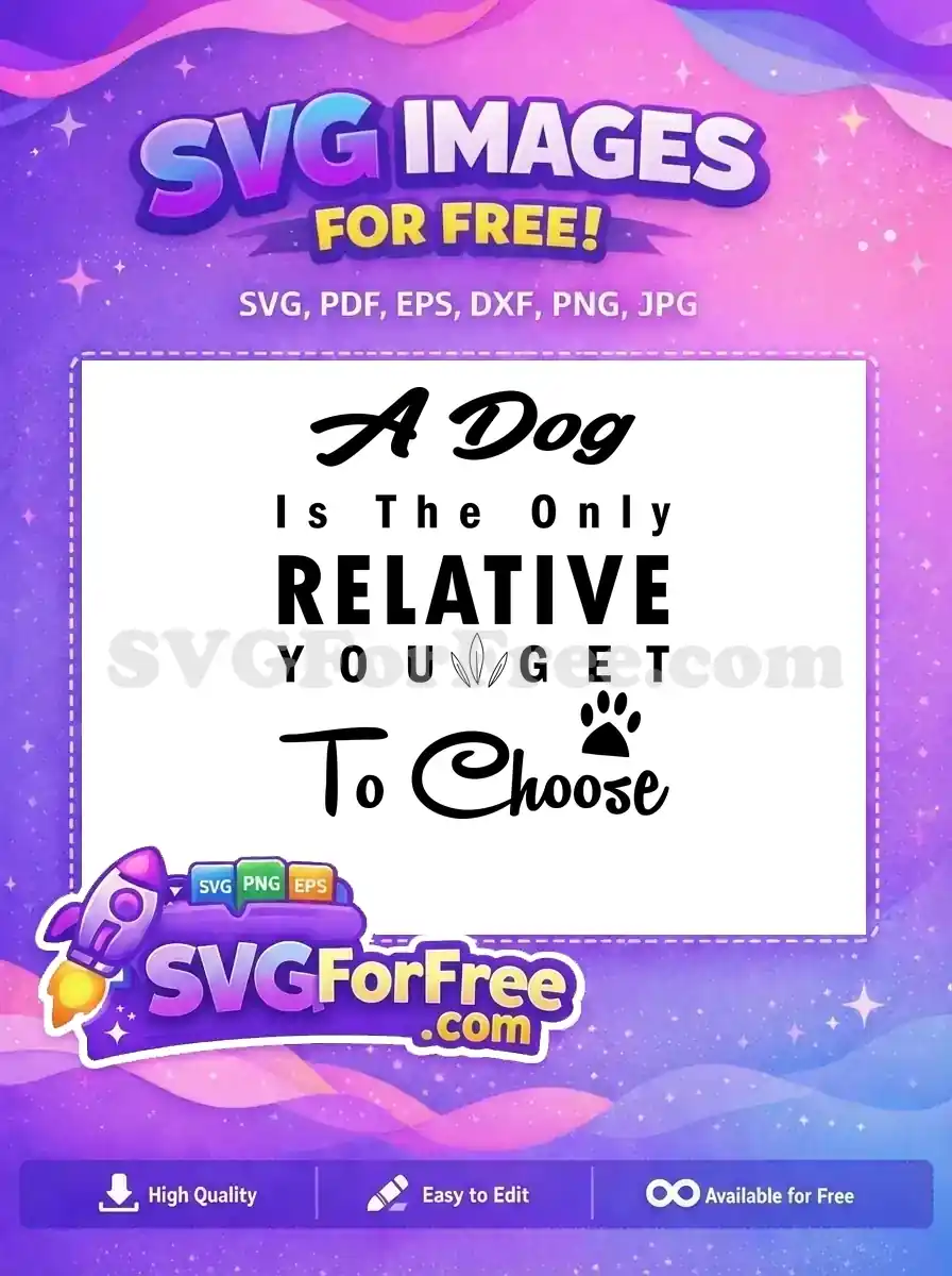 Free Bold Script Free Paw Print Dog Quotes Free SVG
