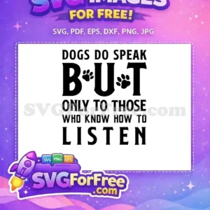 Free Black Pawprint Free Listener Quote Dog Quotes Free SVG