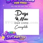 Free Black Paw Print Free Inspirational Pet Quote Dog Quotes Free SVG - Instant Download