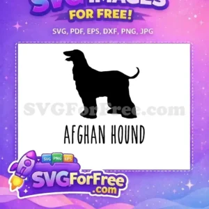 Free Black Afghan Free Hound Silhouette Dog Quotes Free SVG