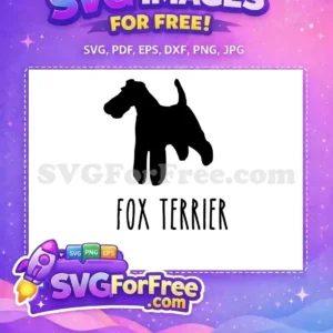 Free Black Fox Terrier Silhouette Free Dog Quotes Design Free SVG
