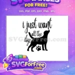 Free Distressed Black Dog Silhouette Free Paw Print Dog Quotes Free SVG - Instant Download