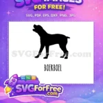 Free Boerboel barking Free black silhouette Dog Quotes Free SVG - Instant Download