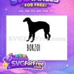 Free Borzoi Silhouette Free Elegant Hound Dog Quotes Free SVG - Instant Download