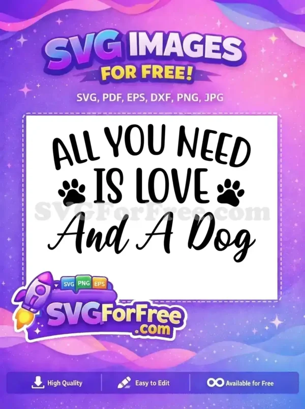 Free Black Paw Prints Free Love Quote Dog Quotes Free SVG