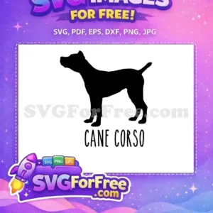 Free Black Cane Corso Free Loyal Dog Dog Quotes Free SVG