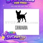 Free Black Chihuahua Silhouette Free Dog Quotes Design Free SVG - Instant Download