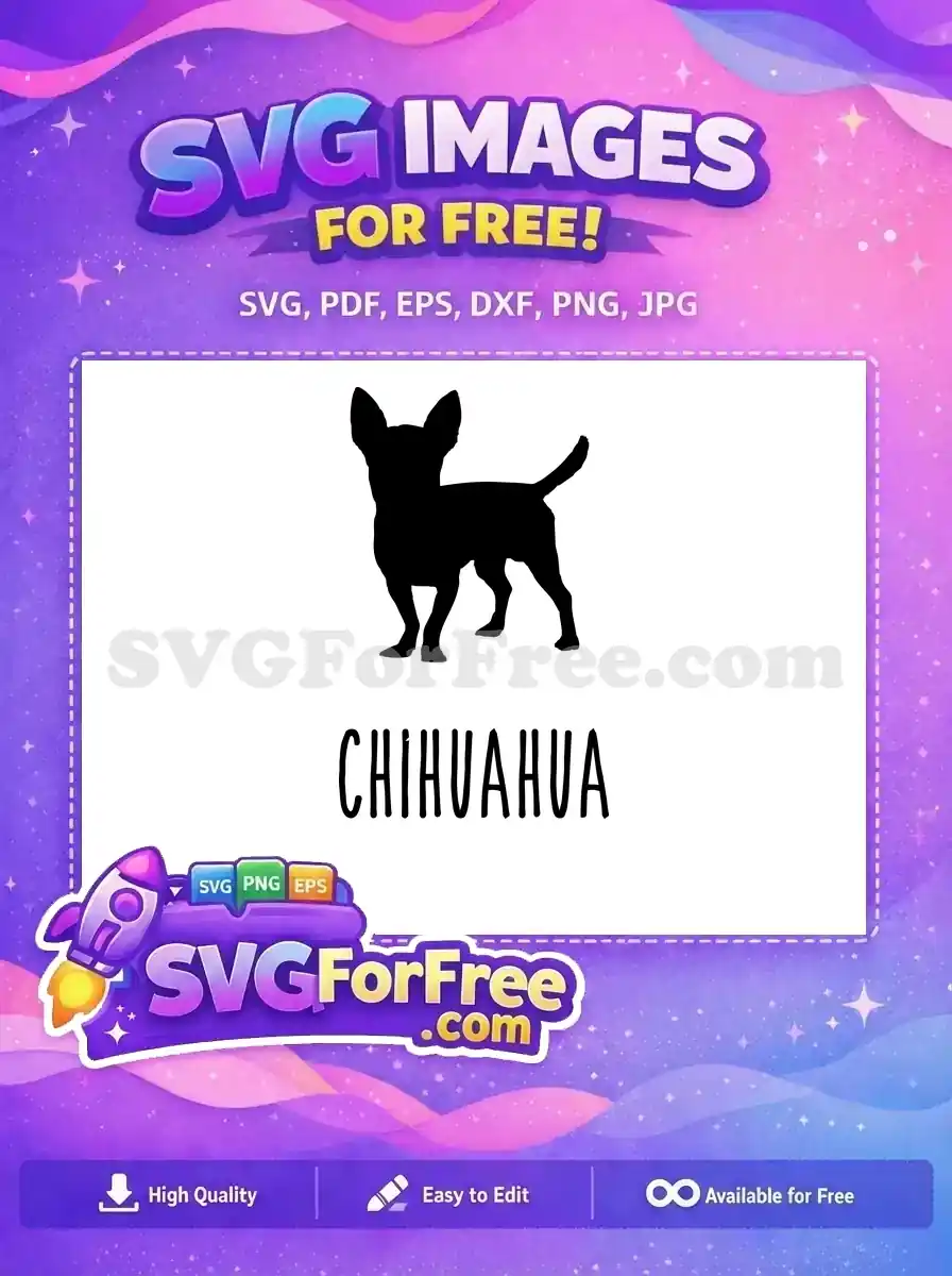 Free Black Chihuahua Silhouette Free Dog Quotes Design Free SVG