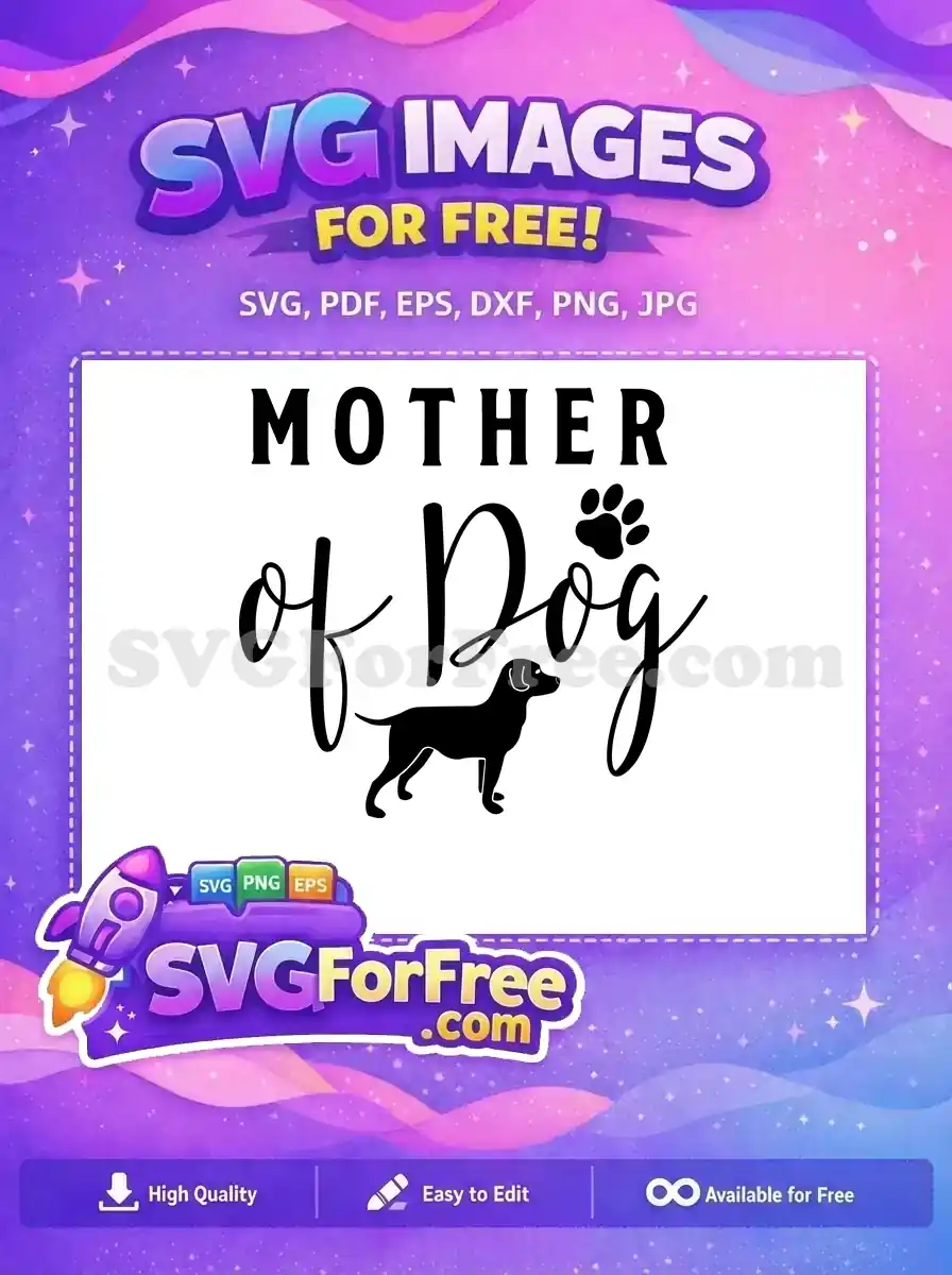 Free Mother Dog Free Black Silhouette Paw Print Dog Quotes Free SVG