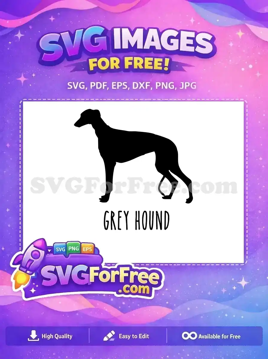 Free Black Greyhound Silhouette Free Running Dog Animal Quotes Free SVG