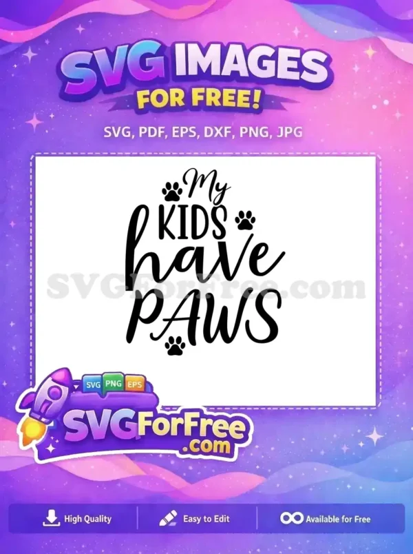 Free Cute Paw Prints Free Pet Lover Quote Dog Quotes Free SVG