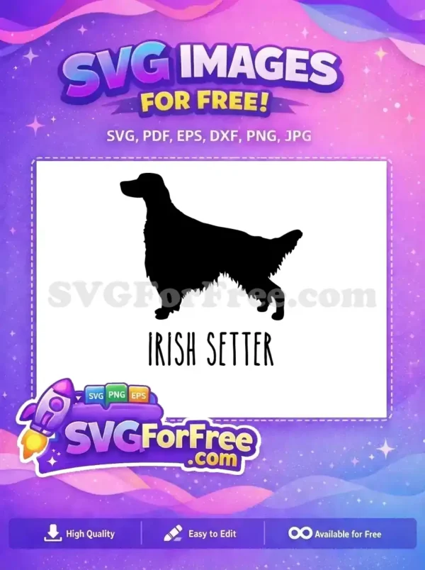Free Irish Setter Free Dog Silhouette Dog Quotes Free SVG