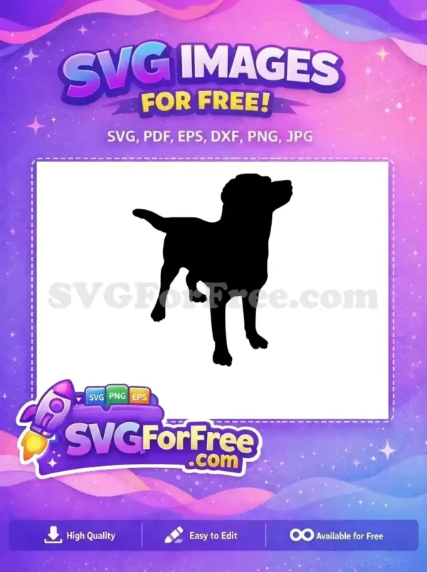 Free Black Standing Canine Free Loyal Companion Outline Dog Silhouette Free SVG Free Black Standing Canine Free Loyal Companion Outline Dog Silhouette Free SVG