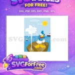 Free Annoyed Sailor Donald Free Water Geyser Disney Cartoon Free SVG - Instant Download