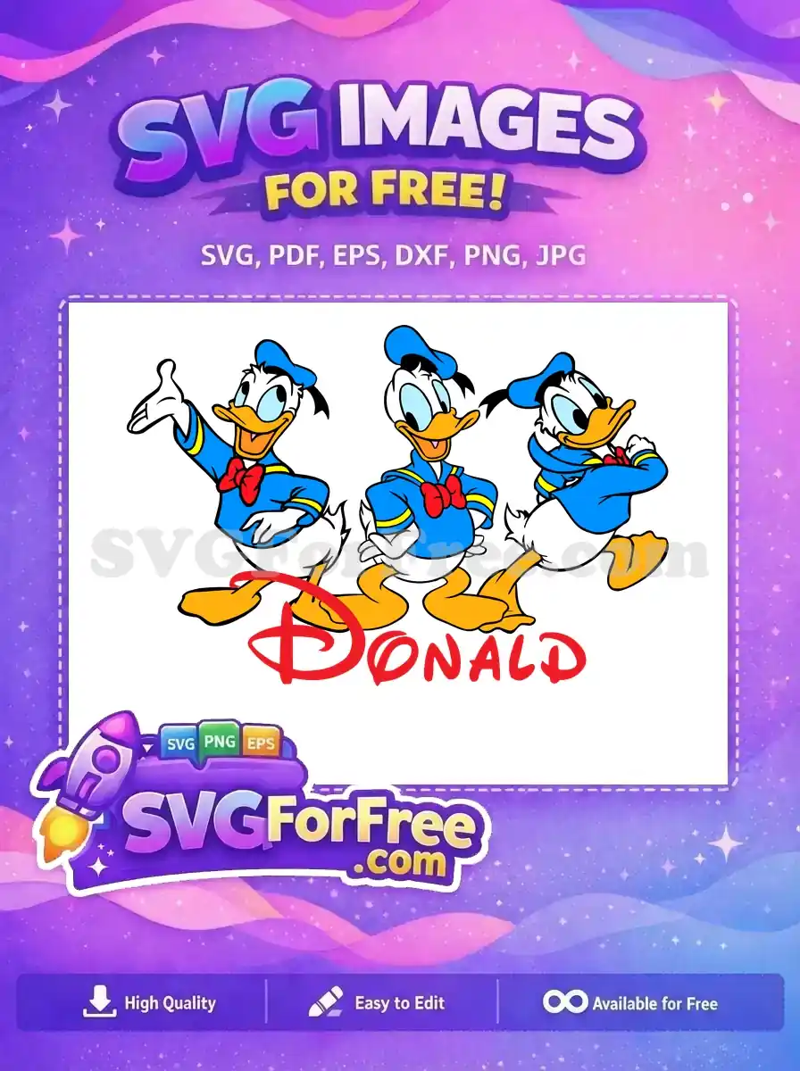 Free Blue Sailor Free Poses Donald Duck Disney Free SVG