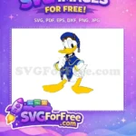 Free Donald Duck blue outfit Free zippers accessories Kingdom Hearts Free SVG - Instant Download