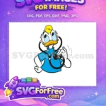 Free Donald Duck Doctor Free Stethoscope Headlamp Disney Free SVG - Instant Download