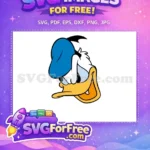 Free Donald Duck Blue Hat Free Mischievous Orange Bill Disney Free SVG - Instant Download