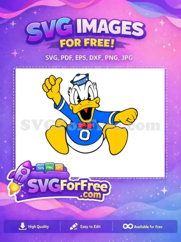 Free Happy Donald Free Blue Oregon Hat Disney Free SVG Free Happy Donald Free Blue Oregon Hat Disney Free SVG