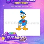 Free Donald Duck Smirking Free Blue Sailor Outfit Disney Free SVG - Instant Download