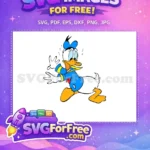 Free Panicked Donald Duck Free Blue Sailor Outfit Disney Character Free SVG - Instant Download