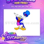 Free Dapper Donald Free Blue Tuxedo Top Hat Disney Free SVG - Instant Download