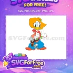 Free Donald Duck Orange Cowboy Hat Free Western Spurs Disney Free SVG - Instant Download