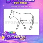 Free Simple Black Outline Free Cartoon Animal Drawing Shrek Free SVG - Instant Download