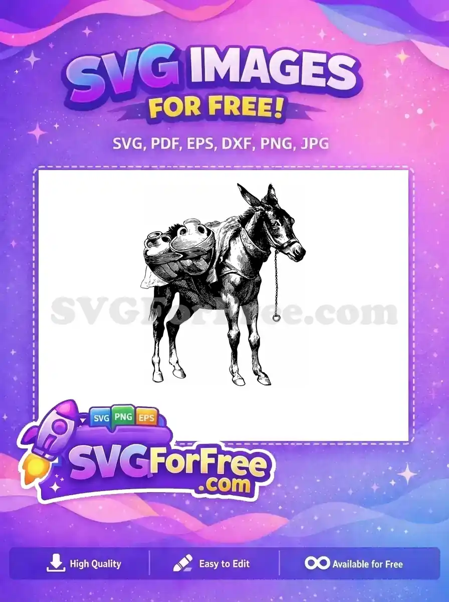 Free Happy Donkey Outline Free Shrek Best Friend DreamWorks Film Free SVG