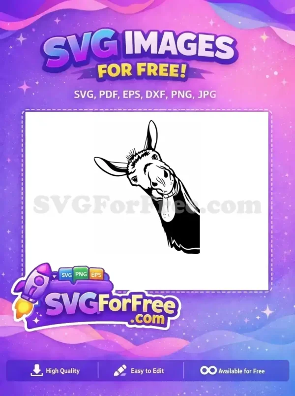 Free Happy Smiling Donkey Outline Free Detailed Shrek Character Free SVG