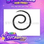 Free Grungy Doodle Free Spiral Swirl Decoration Element Free SVG - Instant Download