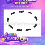 Free Black Brushes Free Circular Frame Doodle Art Free SVG - Instant Download