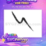 Free Jagged Black Stroke Free Doodle Decoration Elements Abstract Art Free SVG - Instant Download