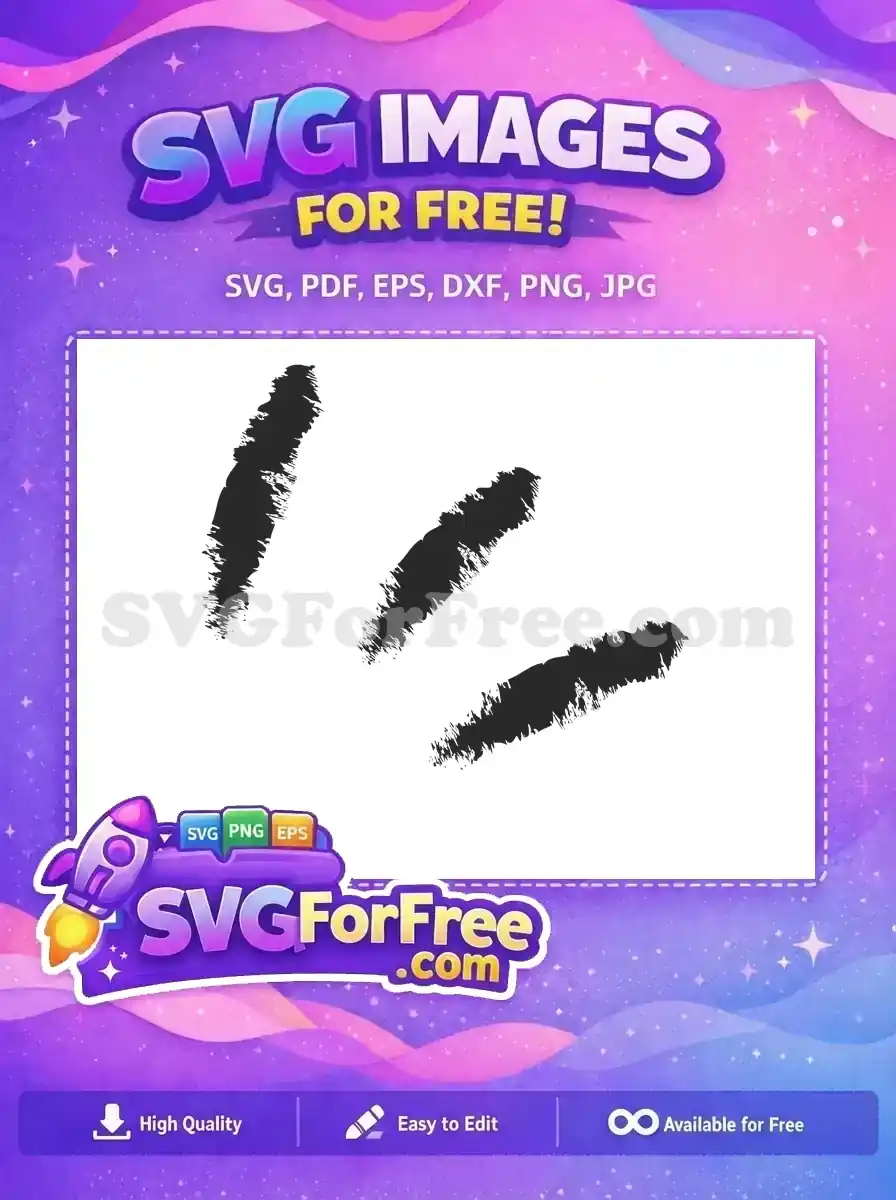 Free Dark Free Textured Doodle Decoration Elements Free SVG