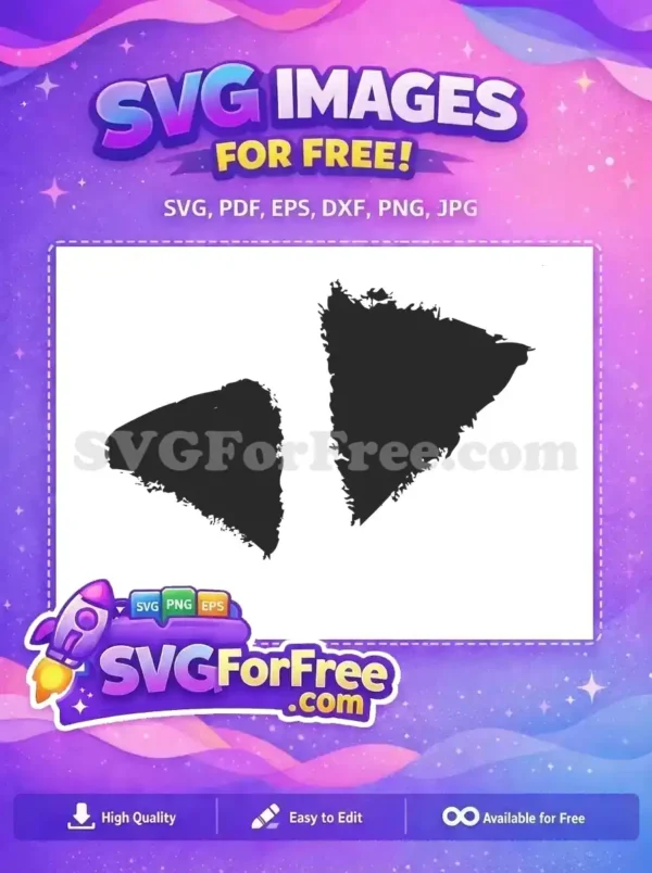 Free Dark Abstract Brush Free Textured Doodle Elements Decoration Free SVG